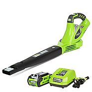 GreenWorks 24252 G-MAX 40V 150 MPH Variable Speed Cordless Blower, (2Ah) Battery and Charger Included