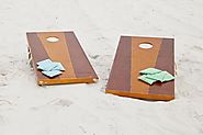 Viva Sol Walnut Finish 2x4 Cornhole Game