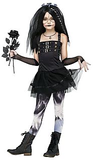 Frankenstein Frankie's Bride Goth Tutu Dress Child Girls Halloween Costume NEW