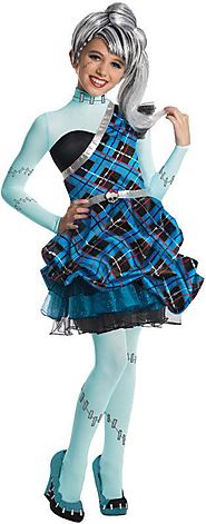 Monster High Frankie Stein Bride of Frankenstein Sweet 1600 Child Girls Costume