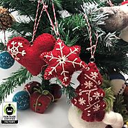 Find significant information on felted Christmas ornaments