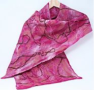Find significant information on Merino wool felted scarves online