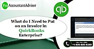 What do I Need to Put on an Invoice in QuickBooks Enterprise?