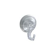 interDesign Power-Lock Suction Large Single Robe Hook in Clear-53020 - The Home Depot