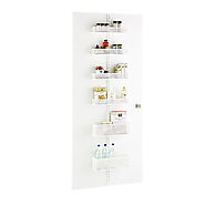 White elfa utility Mesh Pantry Door & Wall Rack Solution