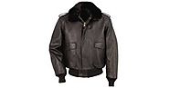 A2 Flight Brown Leather Bomber Jacket | americasuits.com