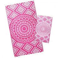 Pink Lemonade Aztec Tribal Turkish Towels | Turkish Towels In Australia