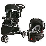 Graco FastAction Fold Sport Stroller Click Connect Travel System, Gotham (Discontinued by Manufacturer)
