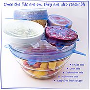 ENDAMAR SILICONE LIDS - FITS ANY SIZE CONTAINER
