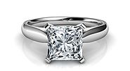 All You Need to Know About a Princess Cut Solitaire Engagement Ring