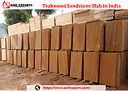Teakwood Sandstone Slab in India Anil Exports Supplier of Marbles