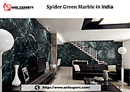 Spider Green Marble Stone Exporter in India Anil Exports