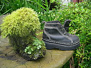 Recycling Old Shoes For Garden Art - Make A Keepsake For Your Garden! - Thrifty NW Mom