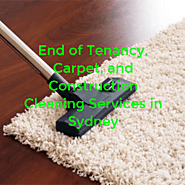 End of tenancy, carpet, and construction cleaning services in Sydney