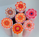 Millefiore canes and polymer clay