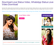 Download Love Status Video, WhatsApp Status Love Video Download