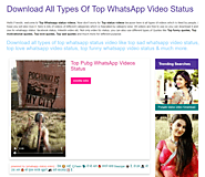 Download All Types Of Top WhatsApp Video Status