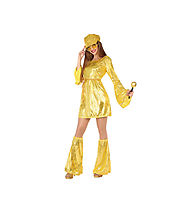 Costume golden disco for women