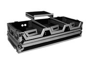 Pro X Cases XS-CDM10-12WLT DJ Coffin Flight Case For Dual CD Players and Mixer Setup With Sliding Laptop Shelf Fits L...