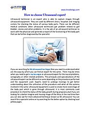 How to choose Ultrasound expert?