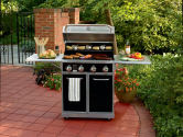 4-Burner Gas Grill with Folding Side Shelves- Kenmore-Outdoor Living-Grills & Outdoor Cooking-Gas Grills
