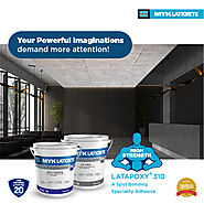 LATAPOXY 310 - A spot bonding adhesive helps you fix your heavy tiles