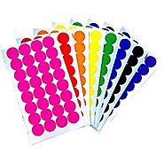 Tag-A-Room Color Coded Dot Stickers, 256 Count