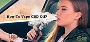 How to Vape CBD oil