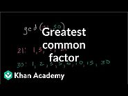 Greatest common factor examples
