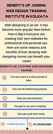 Benefits of joining web design training institute in Kolkata