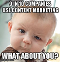 Do you think that most companies don’t use content marketing? Boy, are you wrong!