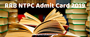 RRB NTPC Admit Card 2019 Download