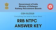 RRB NTPC Answer Key 2019