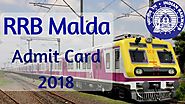 RRB Malda NTPC Admit Card 2019