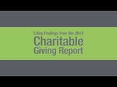 5 Key Findings from the 2013 Charitable Giving Report