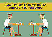 Why Does Tagalog Translation Is A Need Of The Business Units?