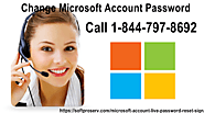 Want to Change Microsoft Account Password - Call 1-844-797-8692