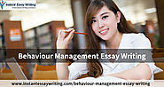 Avail Behaviour Management Essay Writing Services