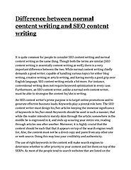 Seo content writing service
