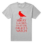 New Male Night's Watch T Shirts Men Round Neck Short Sleeve Summer Style Game of Thrones Tee Shirt Vintage Boy t-shirts