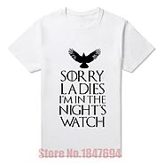 New Arrival Men Summer Fashion Style T Shirts Game of Thrones Nights Watch Oath T-shirts Short-sleeve Fitness Tshirts