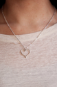Layered Necklaces, Tiny Heart Necklace Silver, Small Charm Necklace, Delicate Short Necklace, Layering Necklace, Neck...