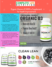 Organic Vitamin d3 5000 iu Supplement for Health Improvement