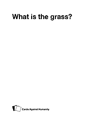 What is grass? (1028)
