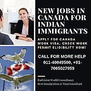 Apply for new jobs In Canada for Indian immigrants