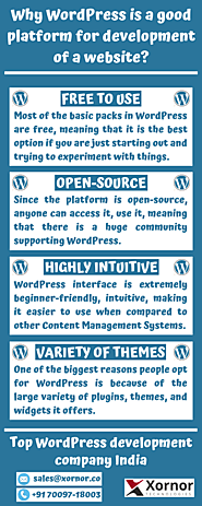 Why WordPress is a good platform for development of a website.