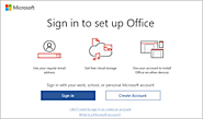 Website at http://officecomsoffice.com/office-account/