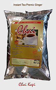 Instant Ginger Tea Premix And Sachets Supplier | Chaikapi Services