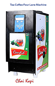 Candid Four Lane Tea | Coffee Vending Machine | Chaikapi Services