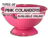 Types of Pink Colanders Available Online Today